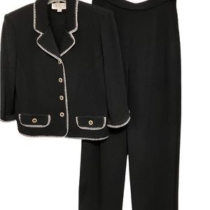 St. John’s Collection by Marie Gray Black pants & black and white jacket